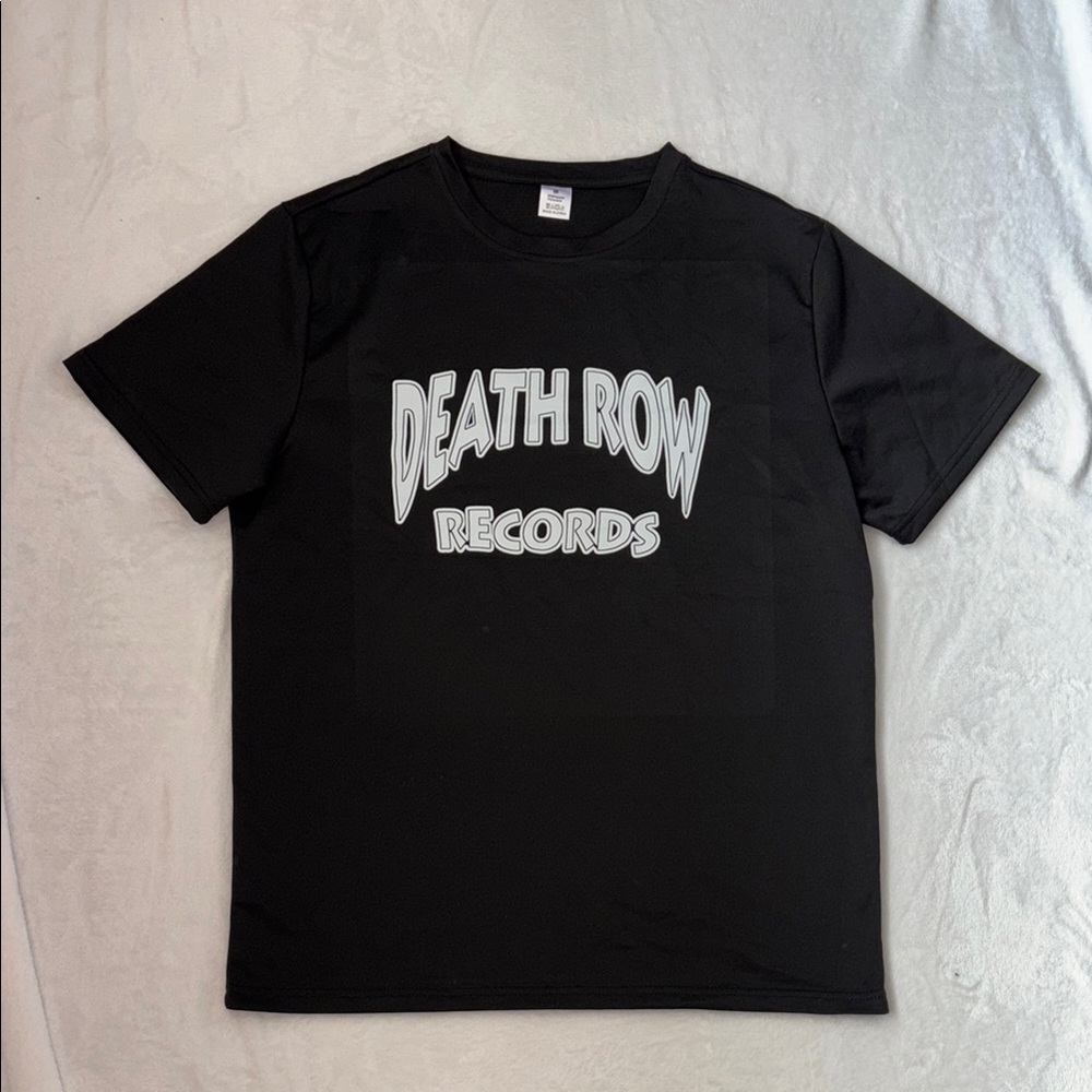 Classic Black Death Row Records Crew Neck T-Shirt